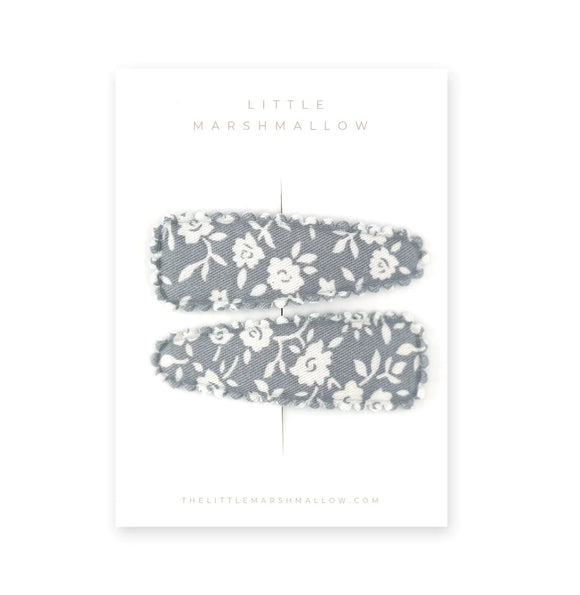 Little Marshmallow Hair Clips  |  Moonlit Bloom