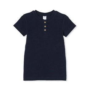 Milky Boys Tee  |  Navy Henley