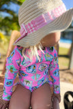 Milky Girls LS Swimsuit  |  Pink Resort