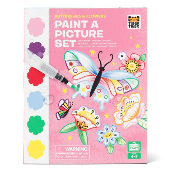 Tiger Tribe Paint-A-Picture Set  |  Butterflies & Flowers