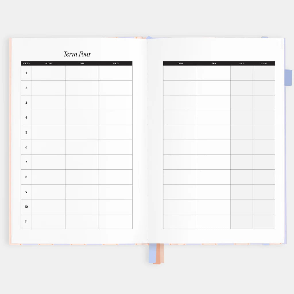 Fox & Fallow 2026 A5 Planner Academic  |  Powder Stripe