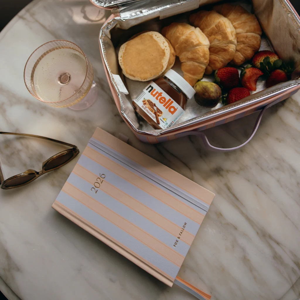 Fox & Fallow 2026 A5 Planner Academic  |  Powder Stripe