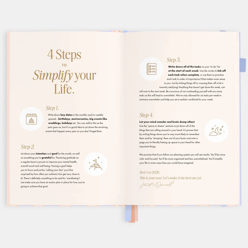 Fox & Fallow 2026 A5 Planner  |  Creme