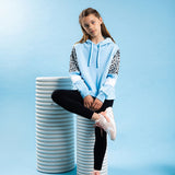 Eve Girl Hoody  |  Riley Contrast Blue