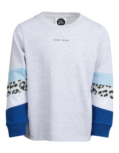 Eve Girl LS Tee  |  Riley Panel Snow