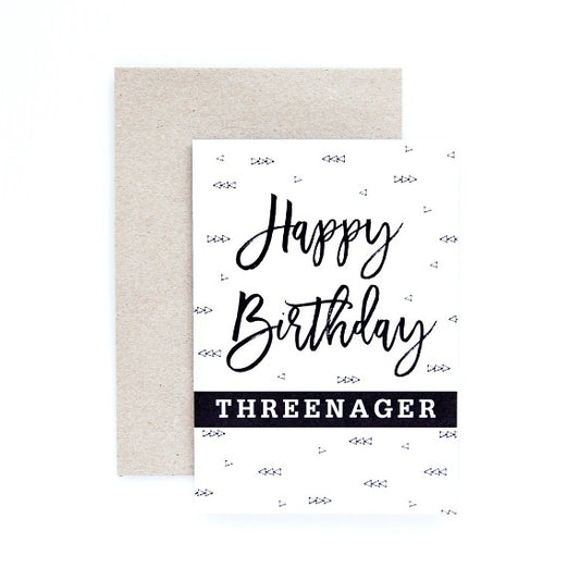 Seriously Greeting Card  |  Threenager