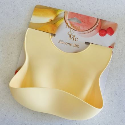 Mini & Me Silicone Bib  |  Custard