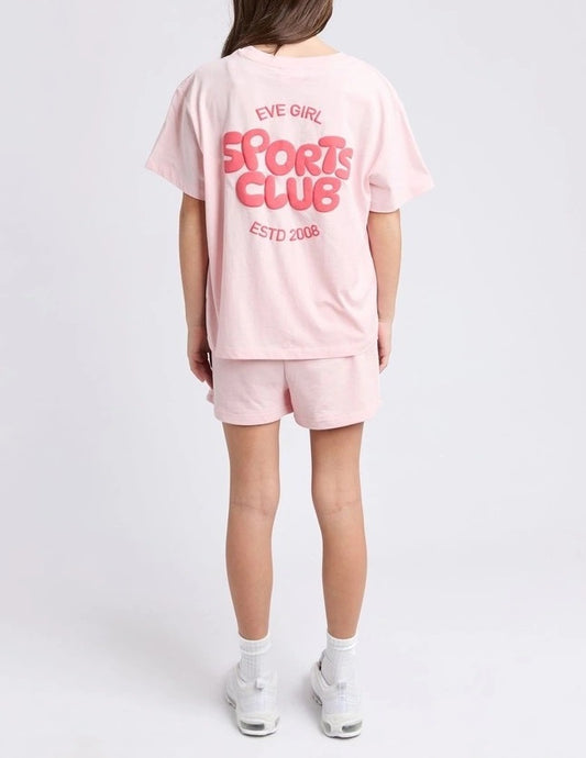 Eve Girl Tee  |  Sports Club Pink
