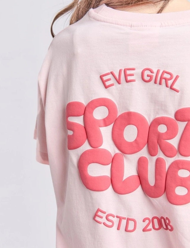 Eve Girl Tee  |  Sports Club Pink