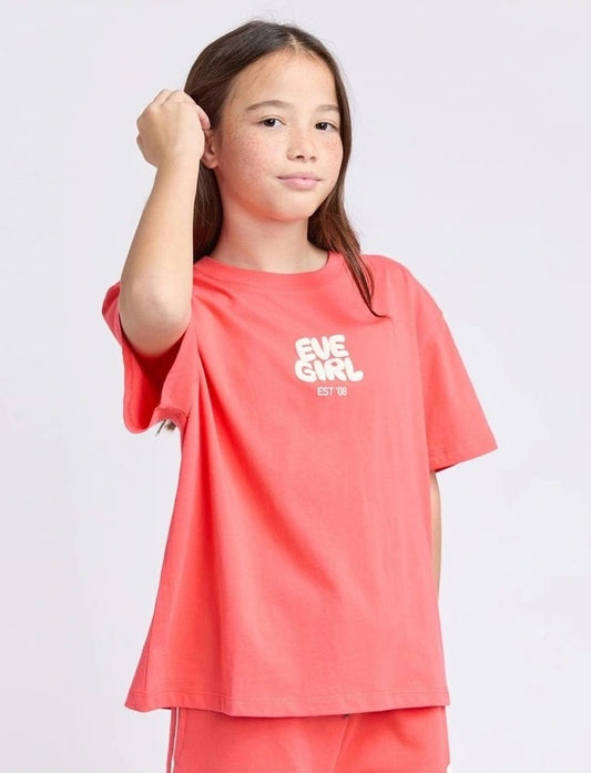 Eve Girl Tee  |  Sports Club Red