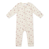 Jamie Kay Organic Cotton Zip Onepiece  |  Sweet William Floral