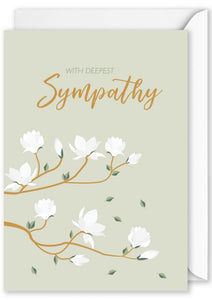 Card Rectangle  | With  Deepest Sympathy