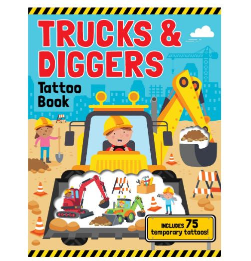 Tattoo Activity Book  |  Truck & Diggers