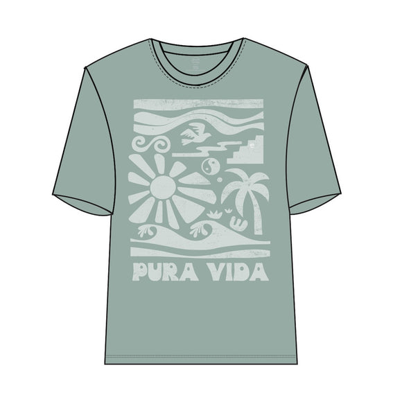 Pura Vida Tee  |  Iconic Seafoam