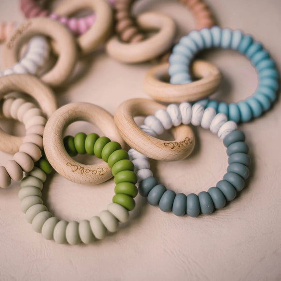 Zao & Co Silicone Teething Ring  |  MULTIPLE COLOURS