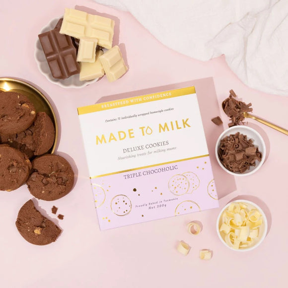 Made To Milk Lactation Cookies  |  Triple Chocoholic