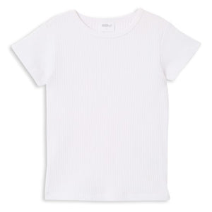 Milky Girls Tee  |  White Rib