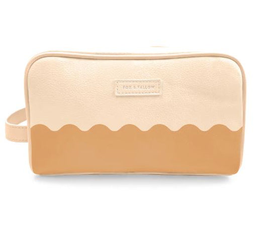 Fox & Fallow Wash Bag  |  Caramel Ripple