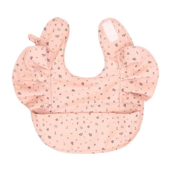 All4Ella Waterproof Recycled Pouch Bib  |  Frill Leaves