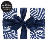 Inky Co Wrapping Paper 5m  |  Weave Indigo