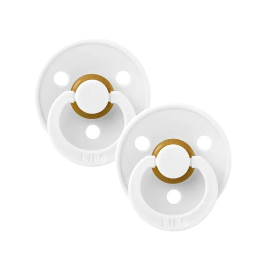 Bibs Dummies Twin Pack  |  White