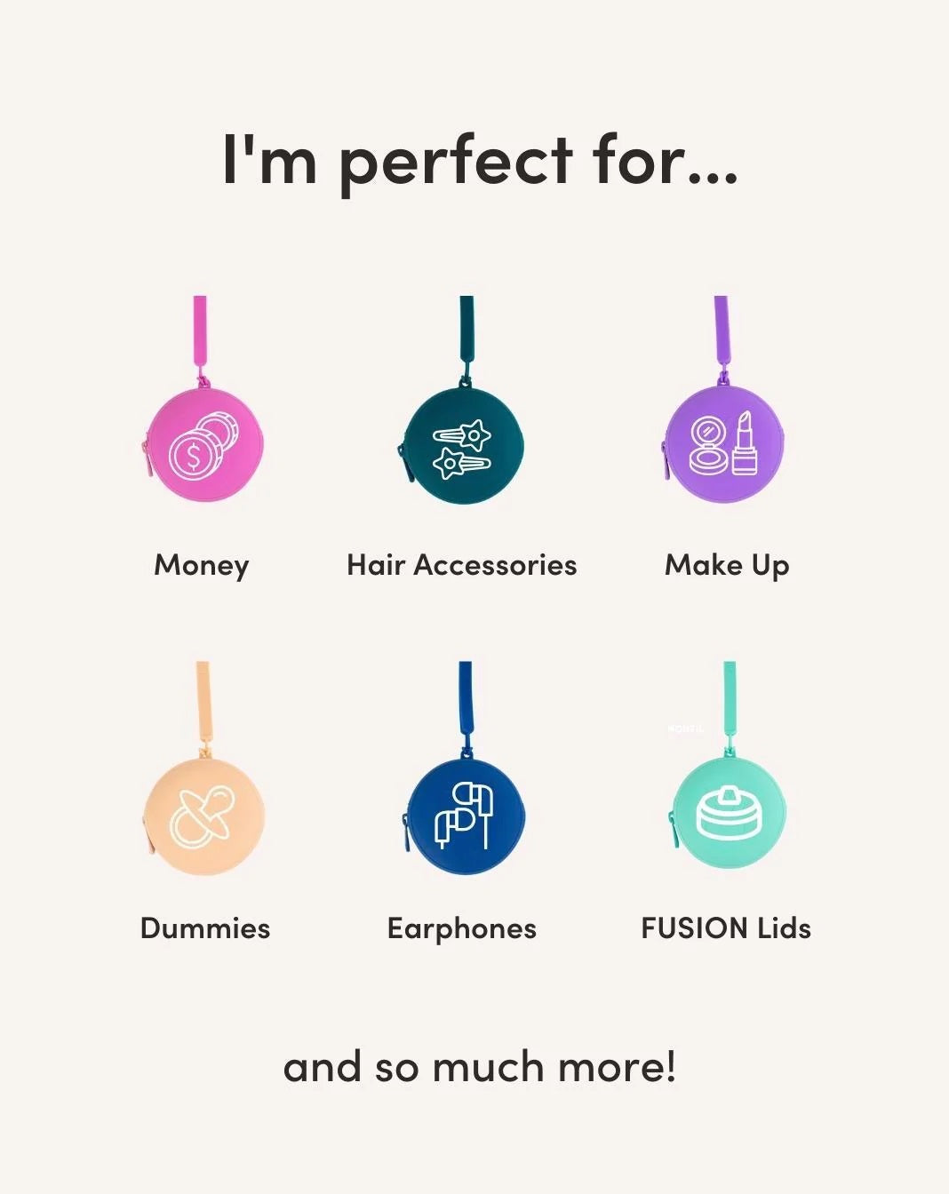 Montii Zip Up Pouch  |  Dusk