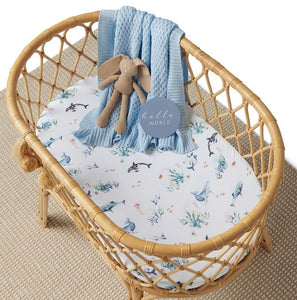 Snuggle Hunny Bassinet Sheet  |  Ocean