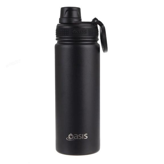 Oasis S/S Challenger Drink Bottle 550ml  |  Black