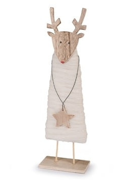 Wooden Standing Reindeer
