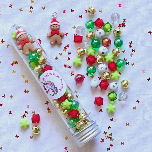 Sweet As Sugar DIY Necklace Kit  |  Christmas Gingerbread Man