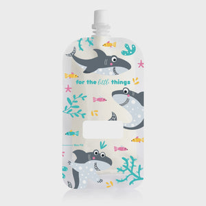 Sinchies Reusable Pouch 80ml  |  Sharks