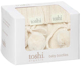 Toshi Organic Booties  |  Cream