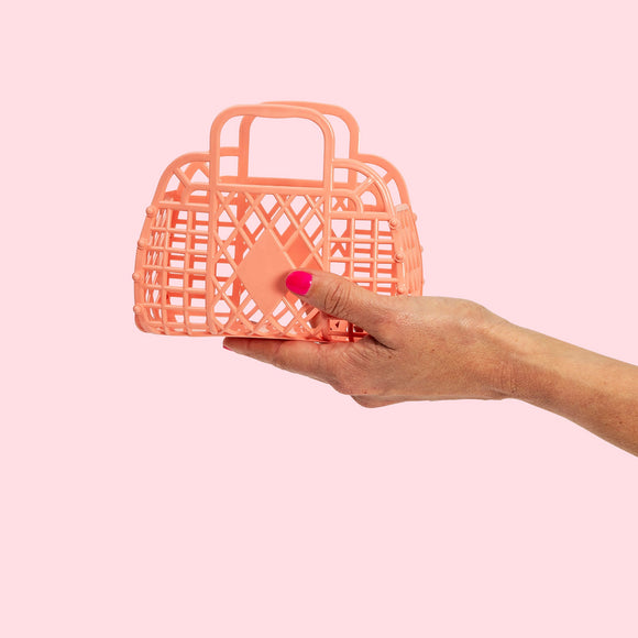 Sun Jellies Retro Basket Mini  |  Peach