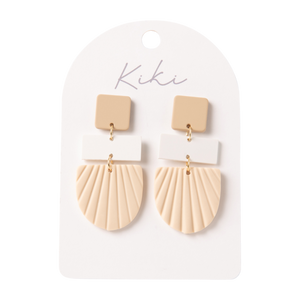 Splosh Kiki Earrings  |  White + Beige