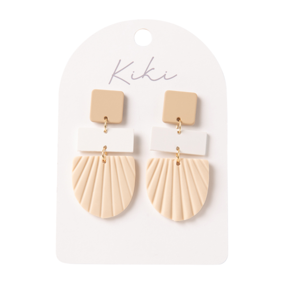 Splosh Kiki Earrings  |  White + Beige