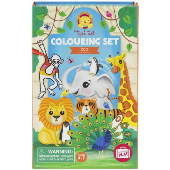 Tiger Tribe Colouring Set  |  Zoo