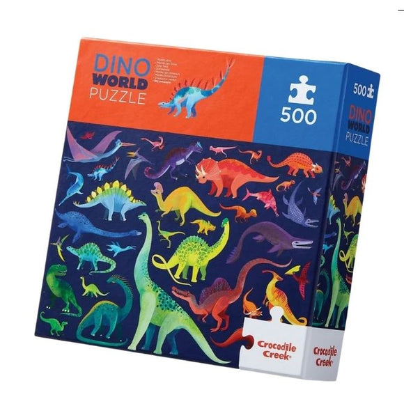 Crocodile Creek Dino World Puzzle 500pc