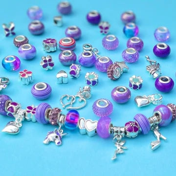 Sweet As Sugar DIY Charm Bracelet Set  |  Purple