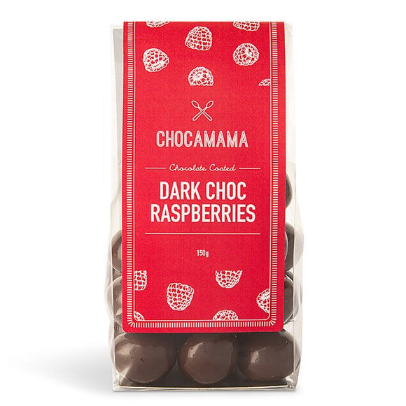 Chocamama Choc Raspberries 125g  |  Dark