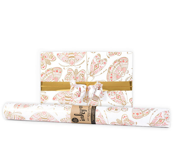 Inky Co Wrapping Paper 10m  |  Flutterbies