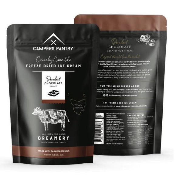 VDL Campers Pantry Freeze Dried Icecream 50g  |  Chocolate Gelato