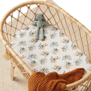 Snuggle Hunny Bassinet Sheet  |  Garden Bee