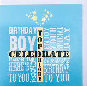 Card Square  |  Birthday Boy
