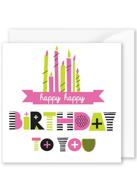Card Square  |  Happy Happy Birthday