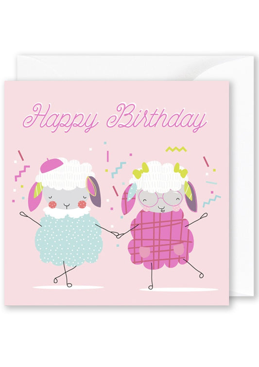 Card Square  |  Happy Birthday Sheep