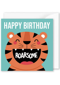 Card Square  |  Happy Birthday Tiger