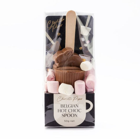Charlotte Piper Hot Chocolate Bunny Spoon  |  Milk Chocolate