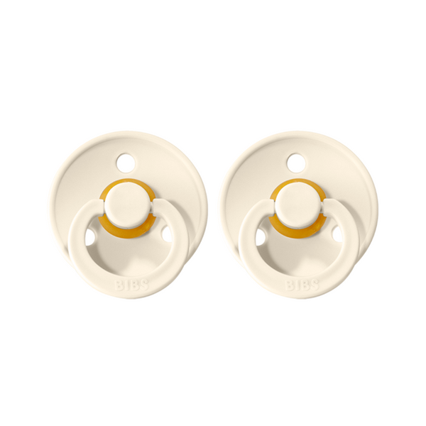 Bibs Dummies Twin Pack  |  Ivory