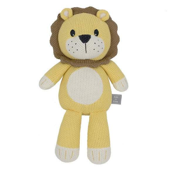 Living Textiles Whimsical Knitted Toy  |  Leo The Lion