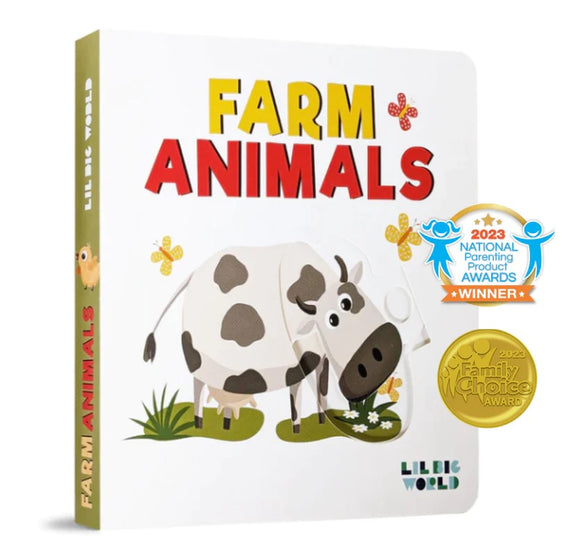 Board Book Lil Big World  |  Farm Animals